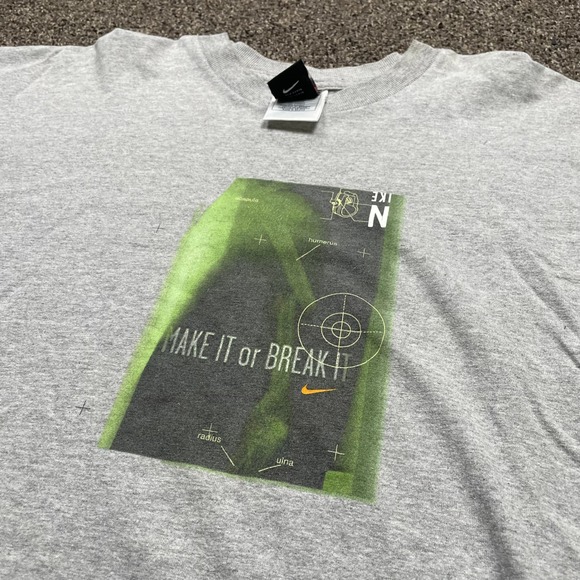 Nike Other - Vintage Nike Team T-Shirt Mens Large Gray Make It or Break It Graphic Tee 2000s